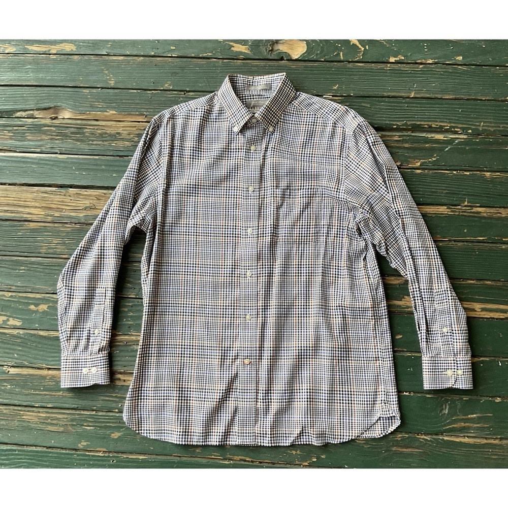 Daniel Cremieux Men's size Medium button down Plaid Shirt Cotton